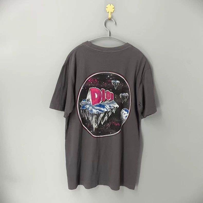 Dior Dior Men's Gray Back Logo Short Sleeve T-shirt-yf Size US XS / EU 42 / 0 - 2 Thumbnail