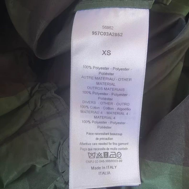 Dior Dior Green Check Logo Raincoat-yf Size US XS / EU 42 / 0 - 4 Thumbnail