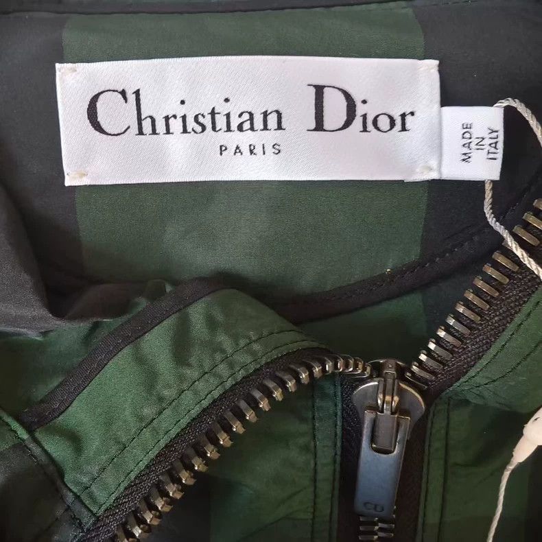 Dior Dior Green Check Logo Raincoat-yf Size US XS / EU 42 / 0 - 3 Thumbnail