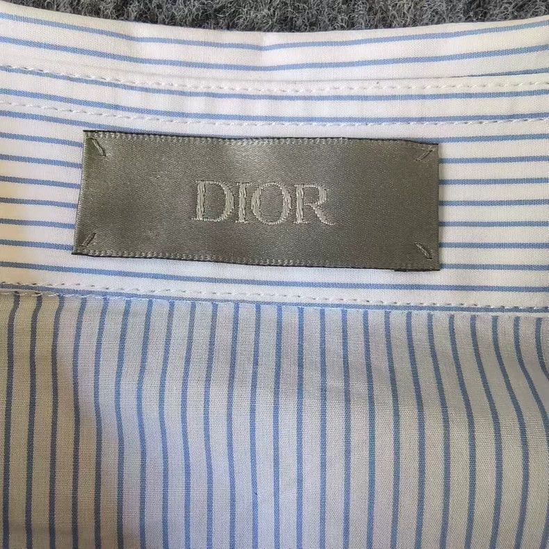 Dior Dior Embroidered Logo Button-Up Shirt-yf Size US M / EU 48-50 / 2 - 3 Thumbnail