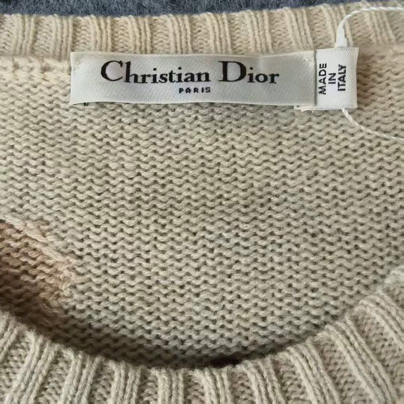 Dior Dior Embroidered Cashmere Sweater-yf Size US L / EU 52-54 / 3 - 3 Thumbnail
