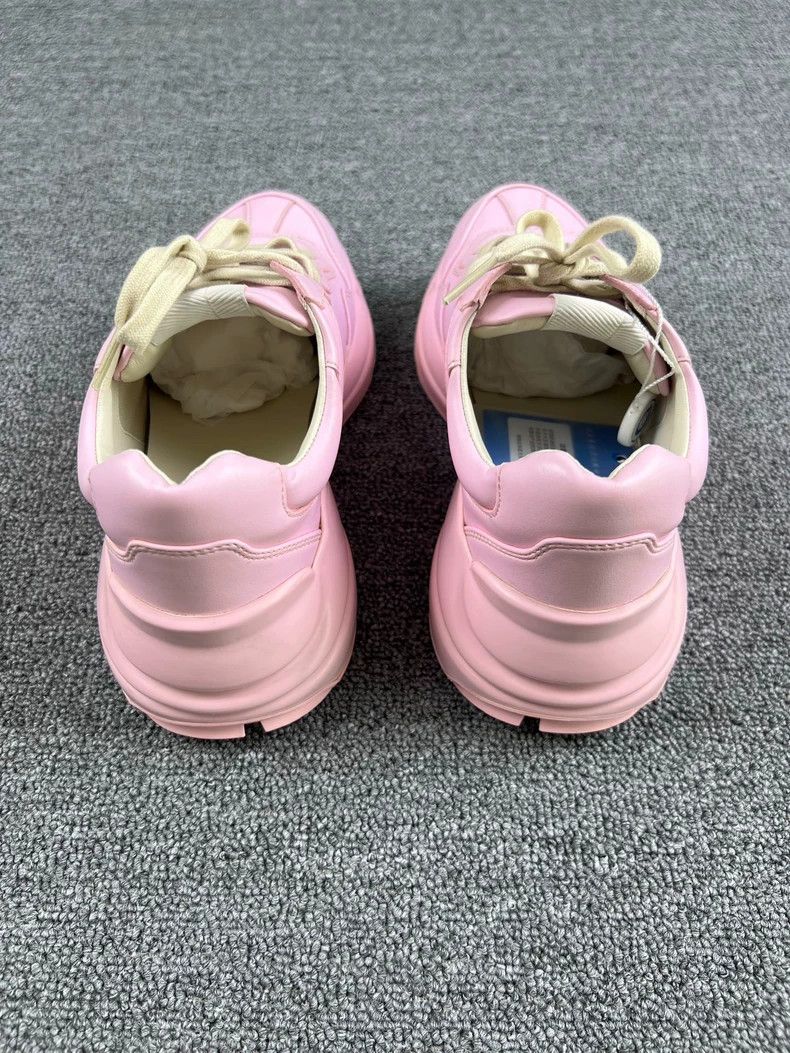Gucci Gucci Pink Dad Shoes with Yellow Accents-yf Size US 6.5 / EU 39-40 - 4 Thumbnail