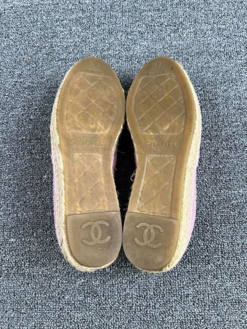 Chanel Chanel Pink Patent Leather Espadrilles-yf Size US 6.5 / EU 39-40 - 5 Thumbnail