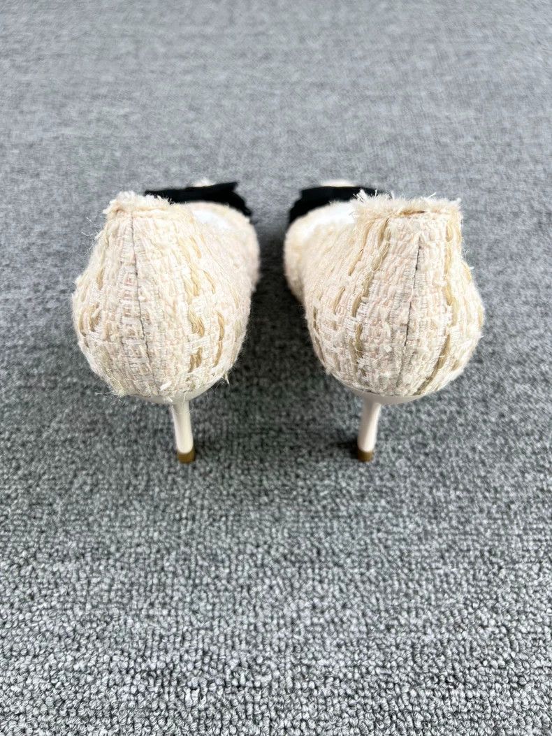 Chanel Chanel Bow Knit High Heel Shoes-yf Size US 5 / EU 37 - 4 Thumbnail