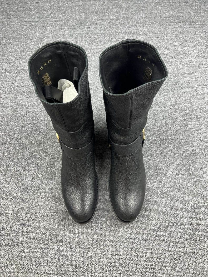Dior Dior Black Leather Knee-High Boots-yf Size US 8.5 / EU 41-42 - 3 Thumbnail
