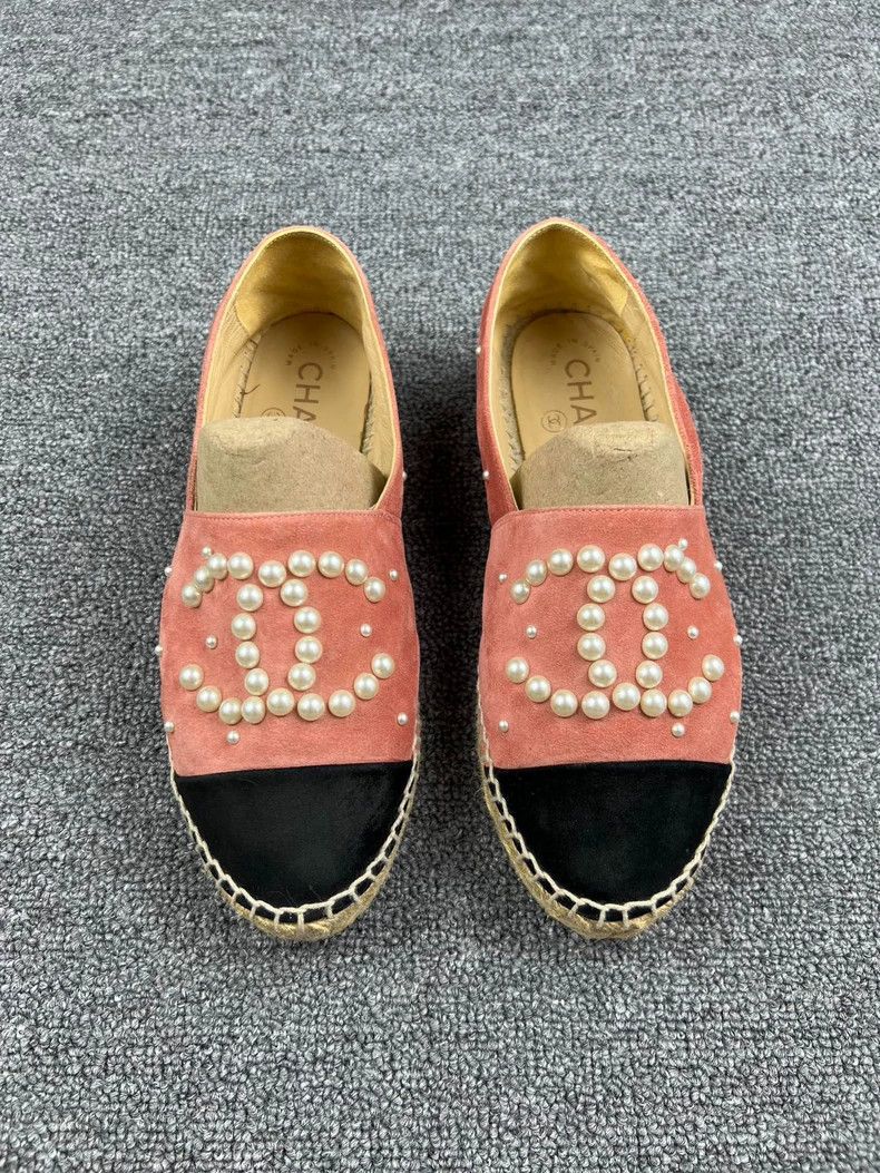 Chanel Chanel Pink Pearl Espadrille Fisherman Shoes-yf Size US 5 / EU 37 - 3 Thumbnail