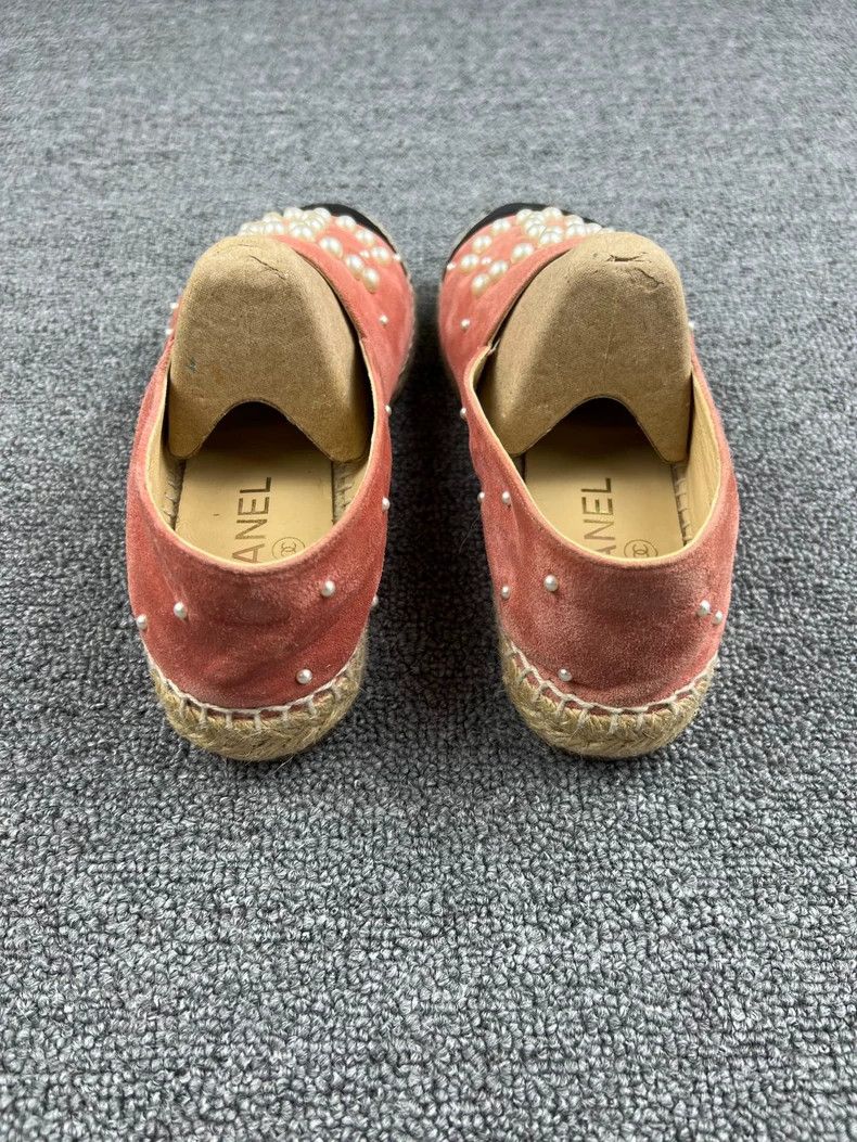 Chanel Chanel Pink Pearl Espadrille Fisherman Shoes-yf Size US 5 / EU 37 - 4 Thumbnail