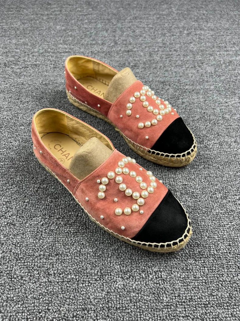 Chanel Chanel Pink Pearl Espadrille Fisherman Shoes-yf Size US 5 / EU 37 - 2 Thumbnail