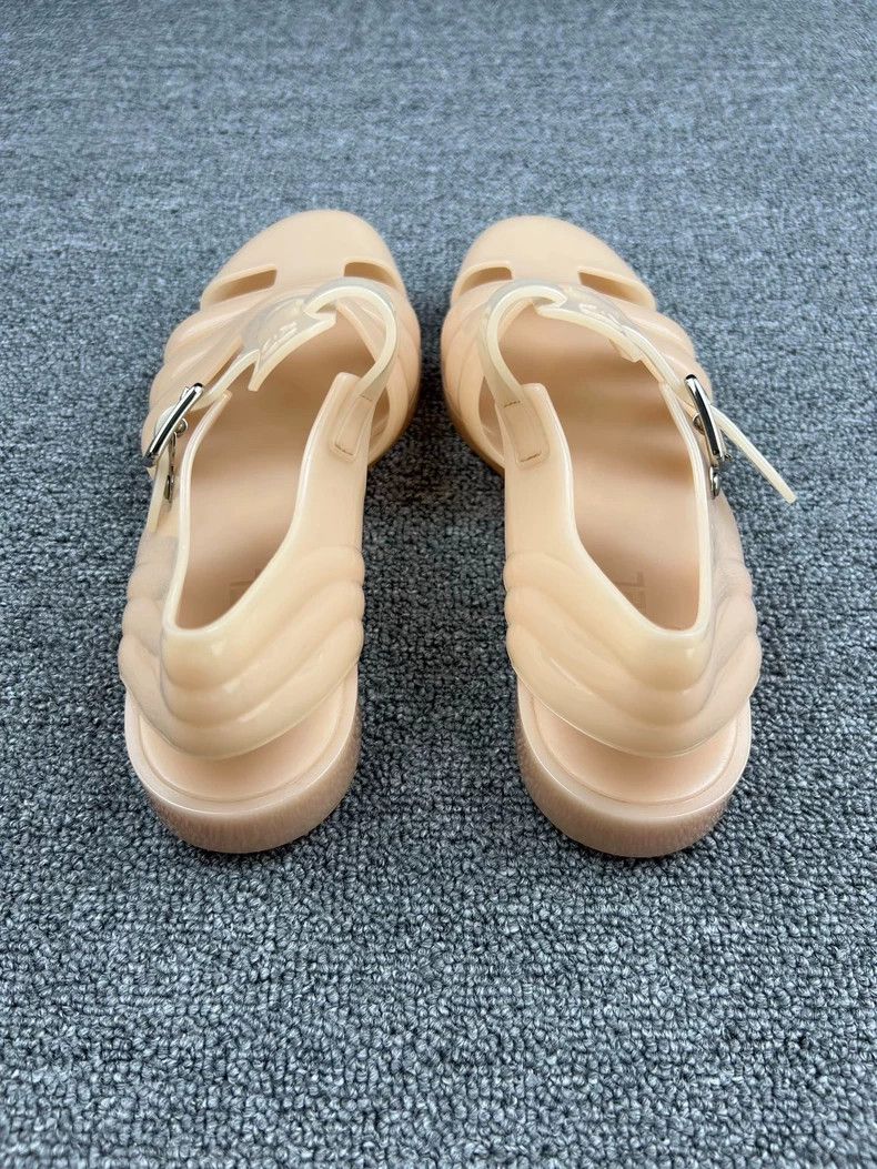 Chanel Chanel Beige Jelly Sandals-yf Size US 10.5 / EU 43-44 - 4 Thumbnail