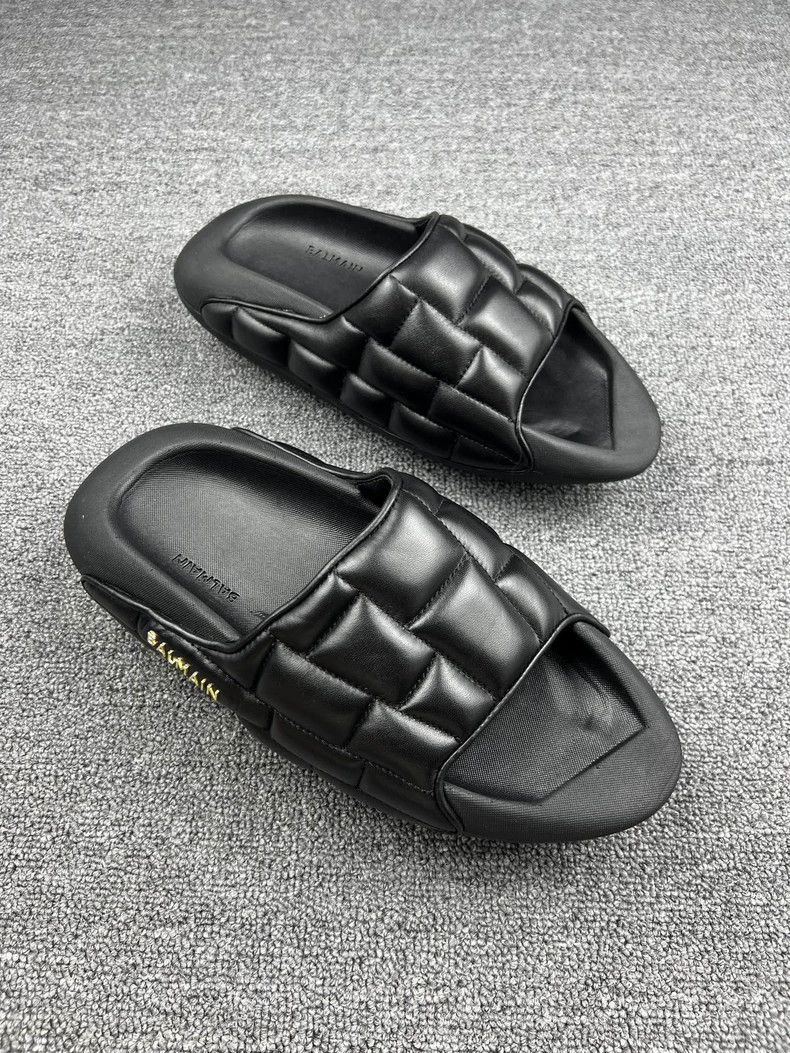 Balmain Balmain Black Space Slippers-yf Size US 6.5 / EU 39-40 - 2 Thumbnail