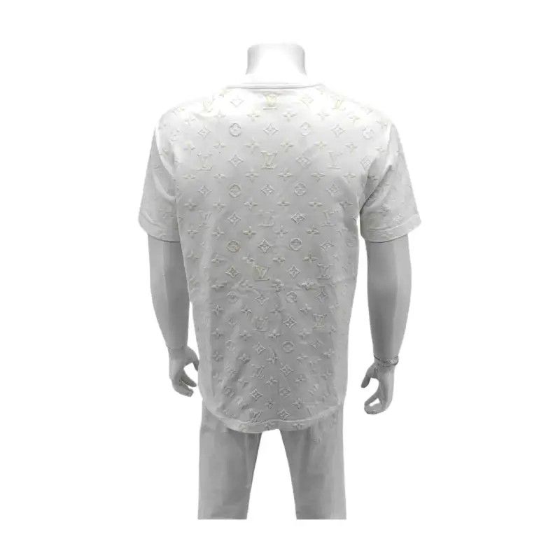 Louis Vuitton Louis Vuitton White Summer Cotton Short Sleeve T-shirt 0089 Size US M / EU 48-50 / 2 - 2 Thumbnail