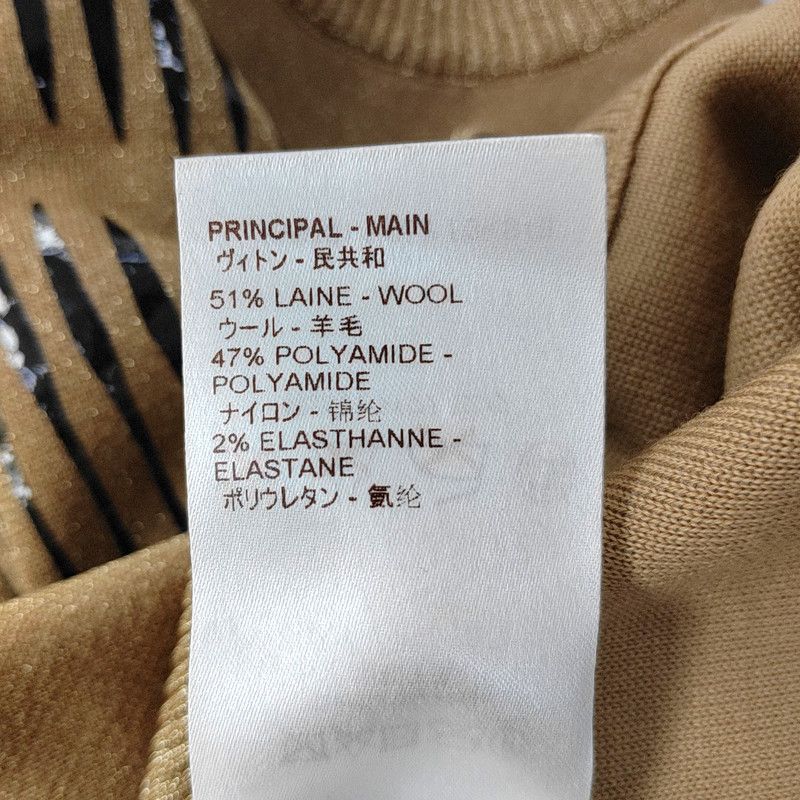 Louis Vuitton Louis Vuitton Brown Wool Short Sleeve Pullover 0089 Size XS / US 0-2 / IT 36-38 - 3 Thumbnail