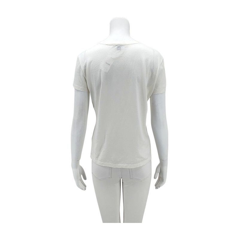 Louis Vuitton Louis Vuitton Summer White Cotton Short Sleeve T-Shirt 0089 Size S / US 4 / IT 40 - 2 Thumbnail
