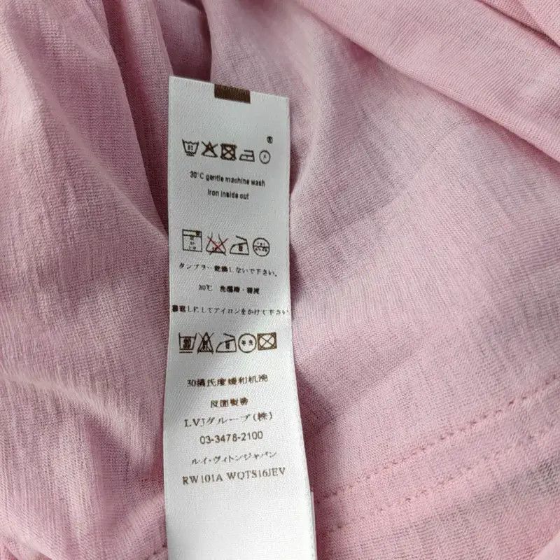 Louis Vuitton Louis Vuitton Pink Cotton Tank Top for Women 0089 Size XS / US 0-2 / IT 36-38 - 4 Thumbnail