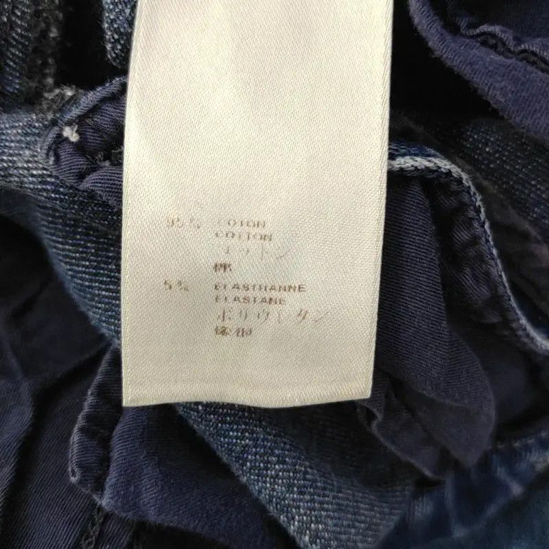 Louis Vuitton Louis Vuitton Blue Cotton Women's Jeans 0089 Size 23" - 3 Thumbnail