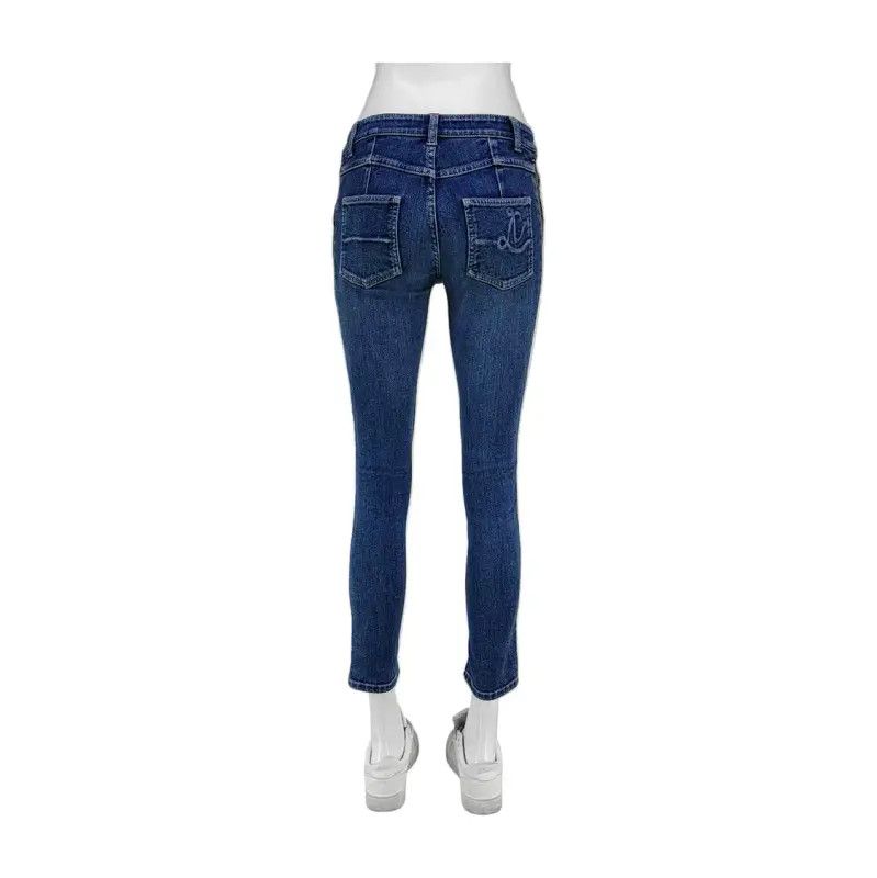 Louis Vuitton Louis Vuitton Blue Cotton Women's Jeans 0089 Size 23" - 2 Thumbnail
