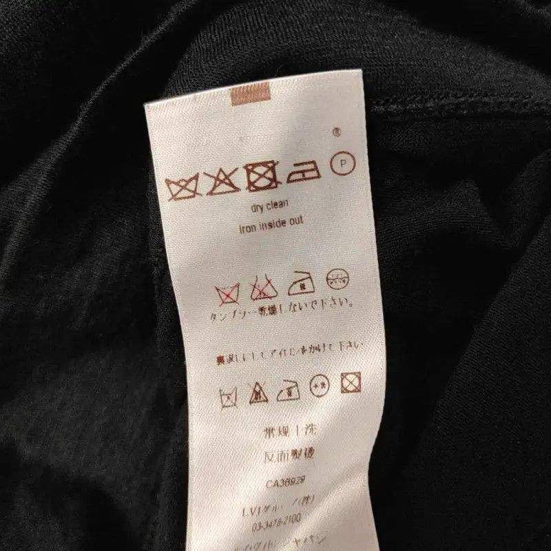 Louis Vuitton Louis Vuitton Black Wool Short Sleeve T-Shirt 0089 Size S / US 4 / IT 40 - 4 Thumbnail