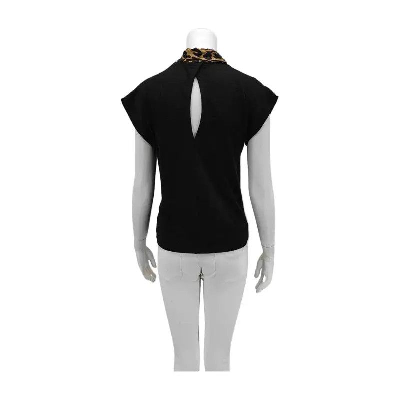 Louis Vuitton Louis Vuitton Black Wool Short Sleeve T-Shirt 0089 Size S / US 4 / IT 40 - 2 Thumbnail