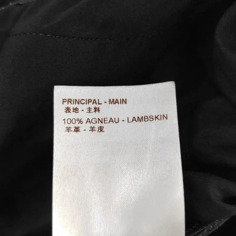 Louis Vuitton Louis Vuitton Black Leather Casual Pants for Women 0089 Size 23" - 3 Thumbnail