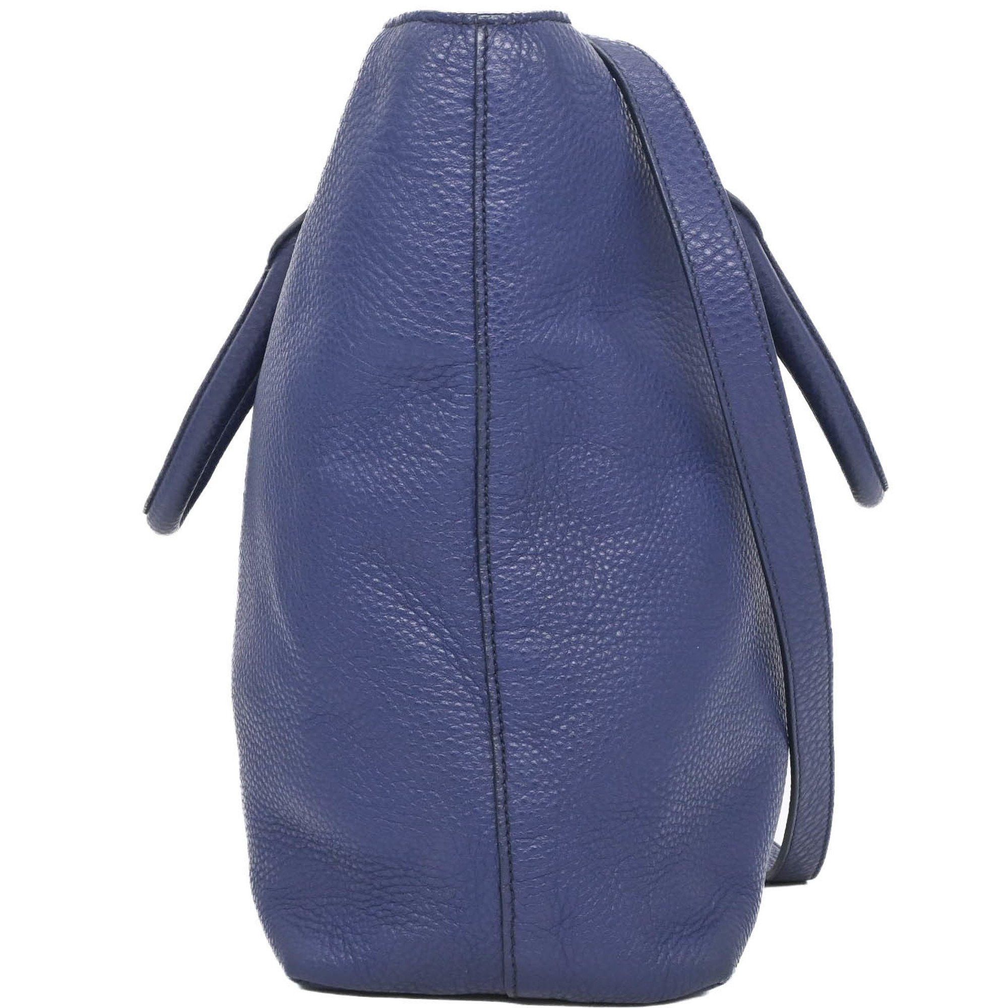 Prada Prada Vitello Dino Tote Bag with Shoulder Strap, Cobalt Blue, for Men and Women Size ONE SIZE - 3 Thumbnail