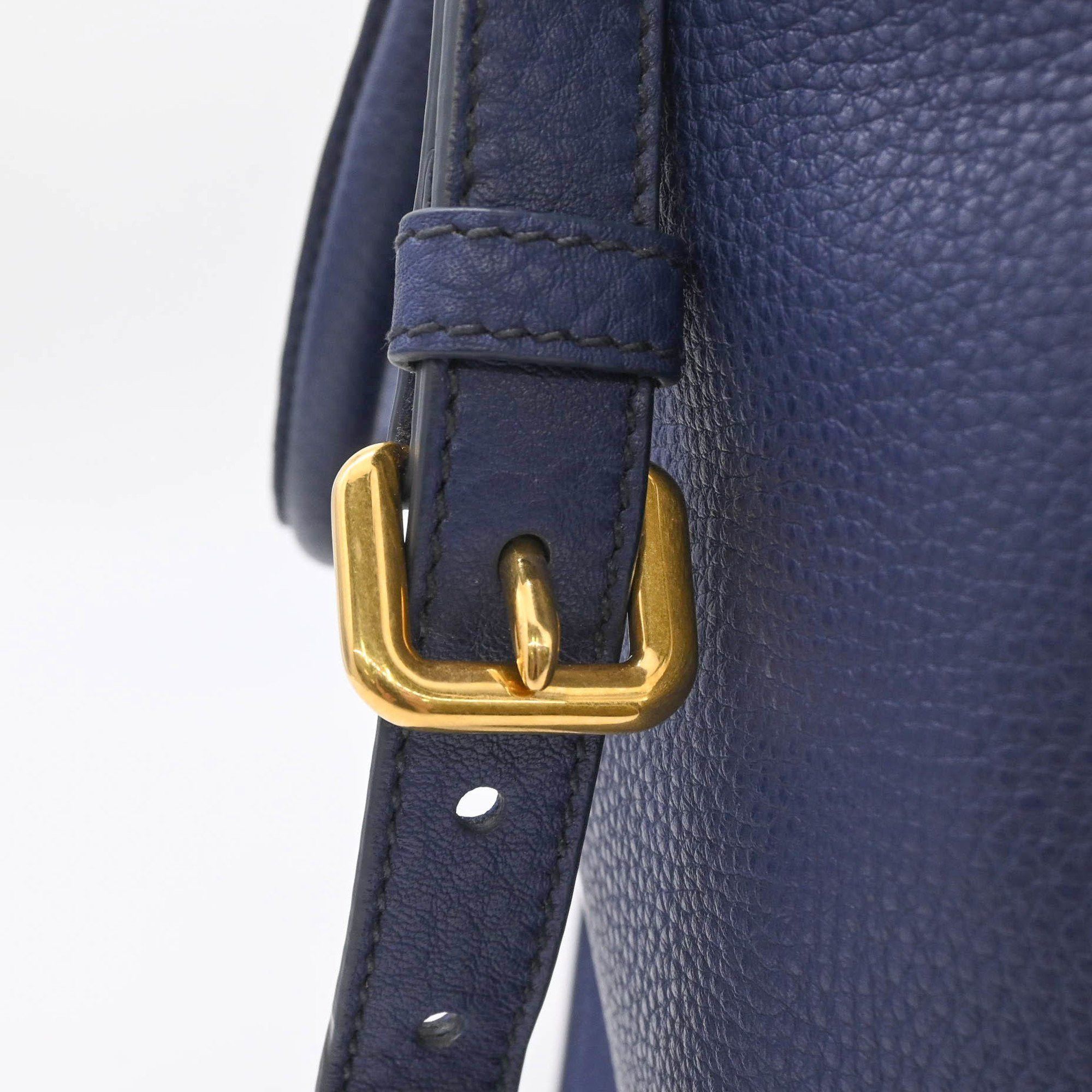 Prada Prada Vitello Dino Tote Bag with Shoulder Strap, Cobalt Blue, for Men and Women Size ONE SIZE - 8 Thumbnail