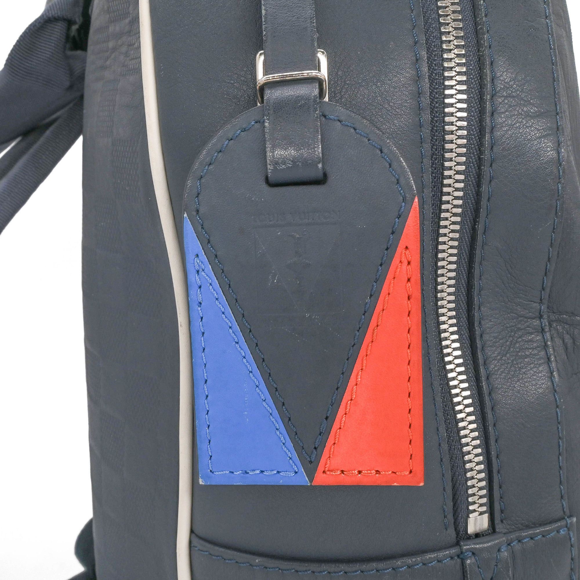 Louis Vuitton LOUIS VUITTON Josh Damier Infini Backpack Daypack Towa Riga Women's LV Cup Navy N41613 DR0196 Size ONE SIZE - 8 Thumbnail