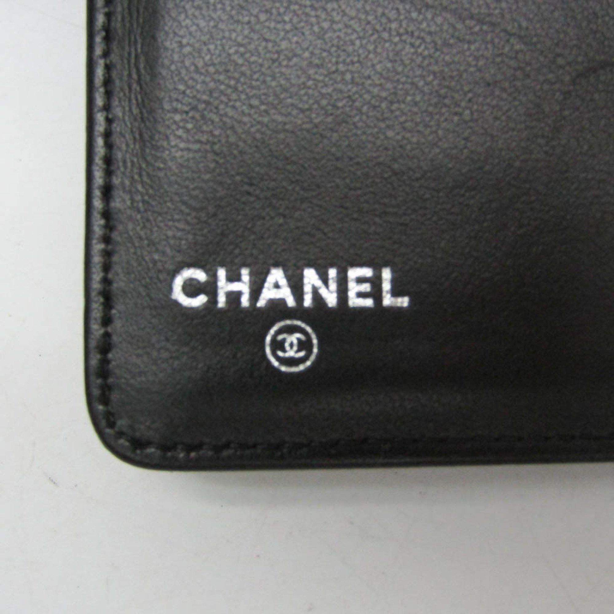 Chanel Chanel Symbol Charm Women's Leather Long Wallet (bi-fold) Black Size ONE SIZE - 13 Thumbnail