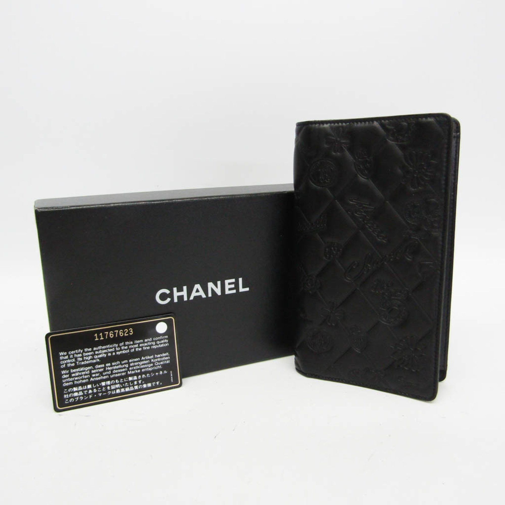Chanel Chanel Symbol Charm Women's Leather Long Wallet (bi-fold) Black Size ONE SIZE - 2 Thumbnail