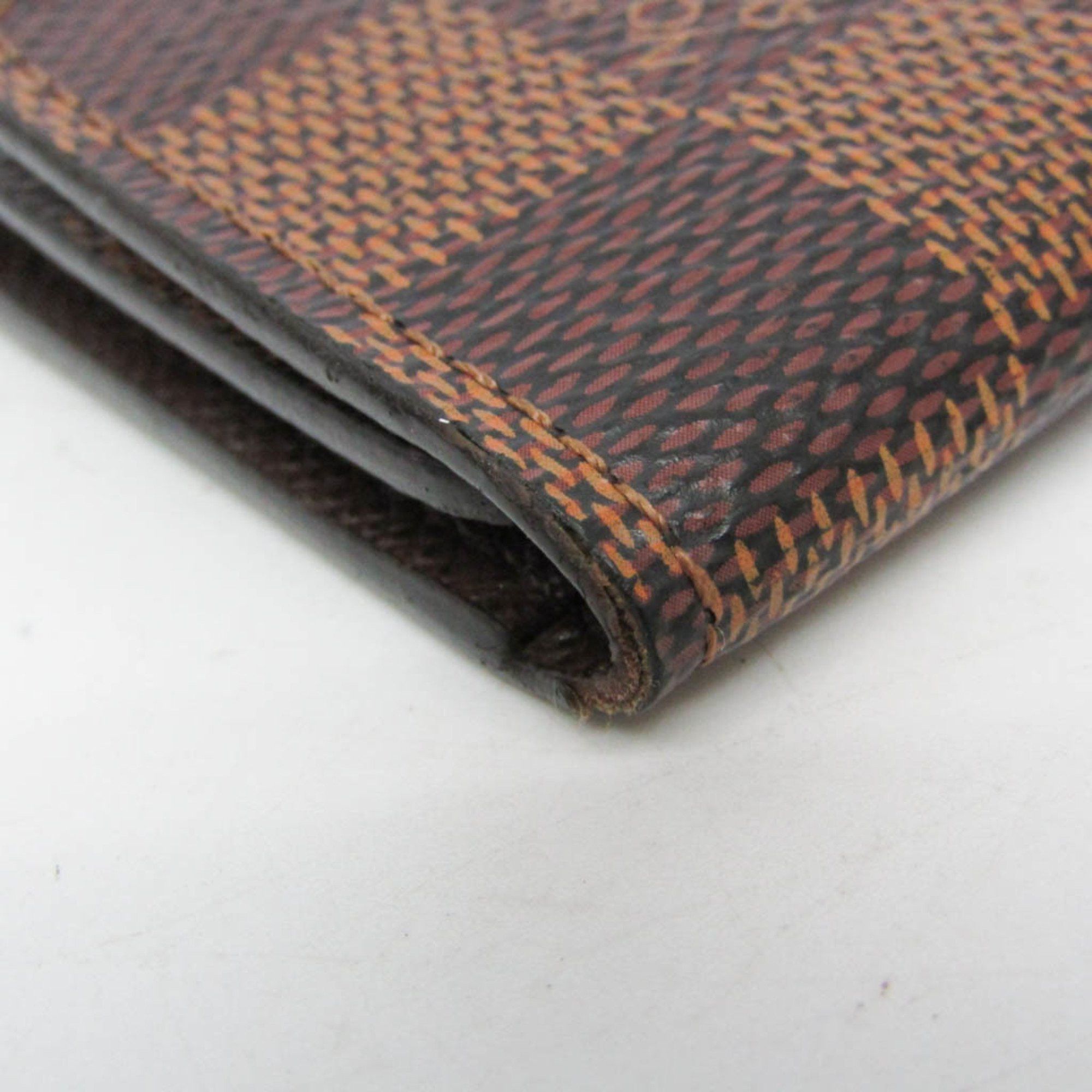 Louis Vuitton Louis Vuitton Damier 4 Key Holder N62631 Men,Women Damier Canvas Key Case Brown Size ONE SIZE - 6 Thumbnail