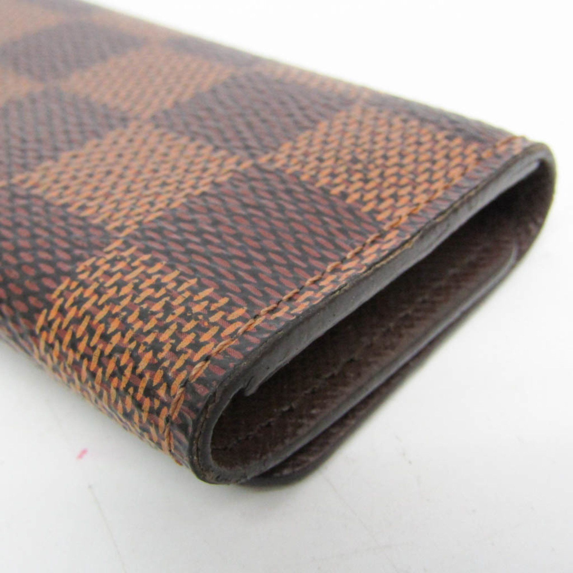 Louis Vuitton Louis Vuitton Damier 4 Key Holder N62631 Men,Women Damier Canvas Key Case Brown Size ONE SIZE - 4 Thumbnail