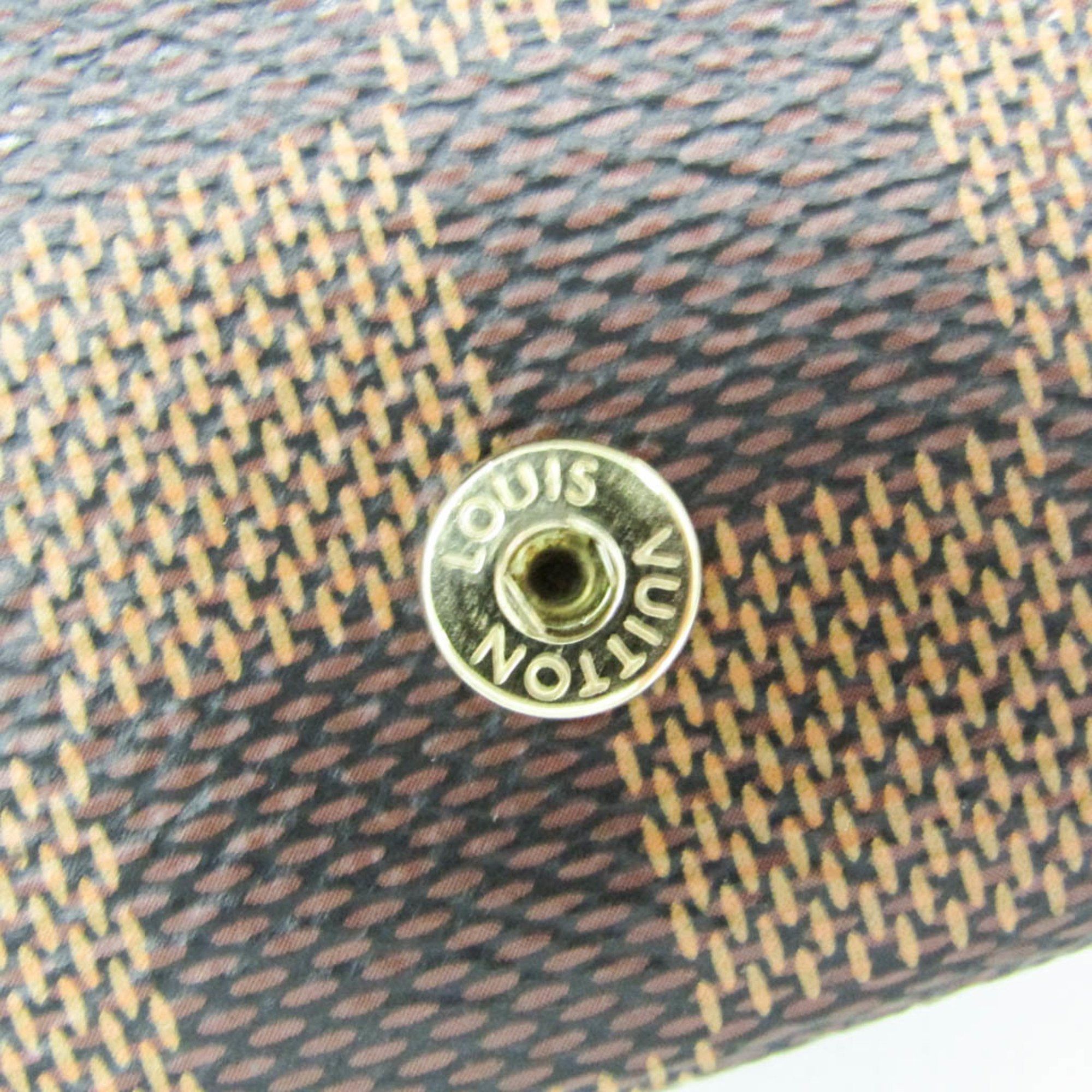 Louis Vuitton Louis Vuitton Damier 4 Key Holder N62631 Men,Women Damier Canvas Key Case Brown Size ONE SIZE - 9 Thumbnail