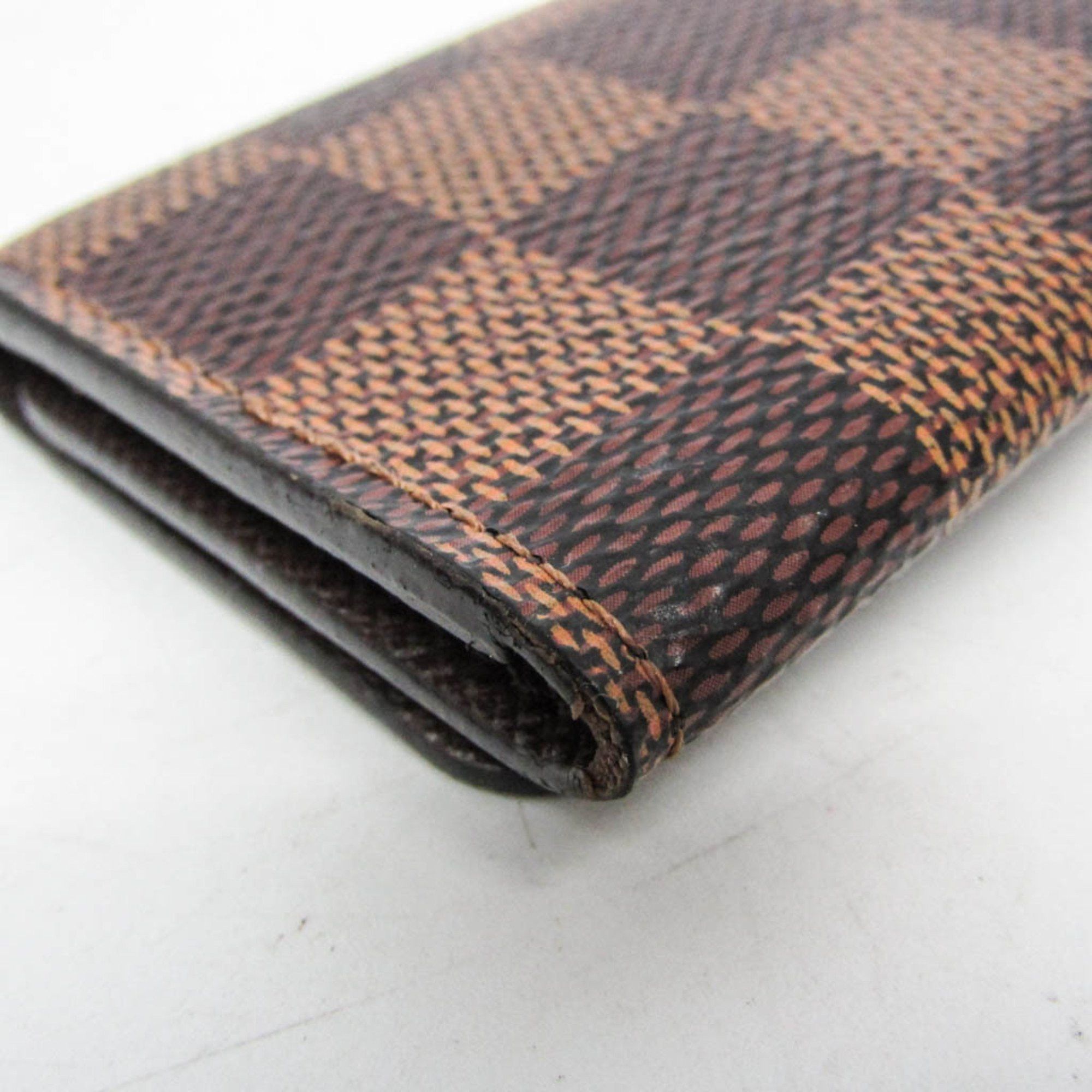 Louis Vuitton Louis Vuitton Damier 4 Key Holder N62631 Men,Women Damier Canvas Key Case Brown Size ONE SIZE - 5 Thumbnail