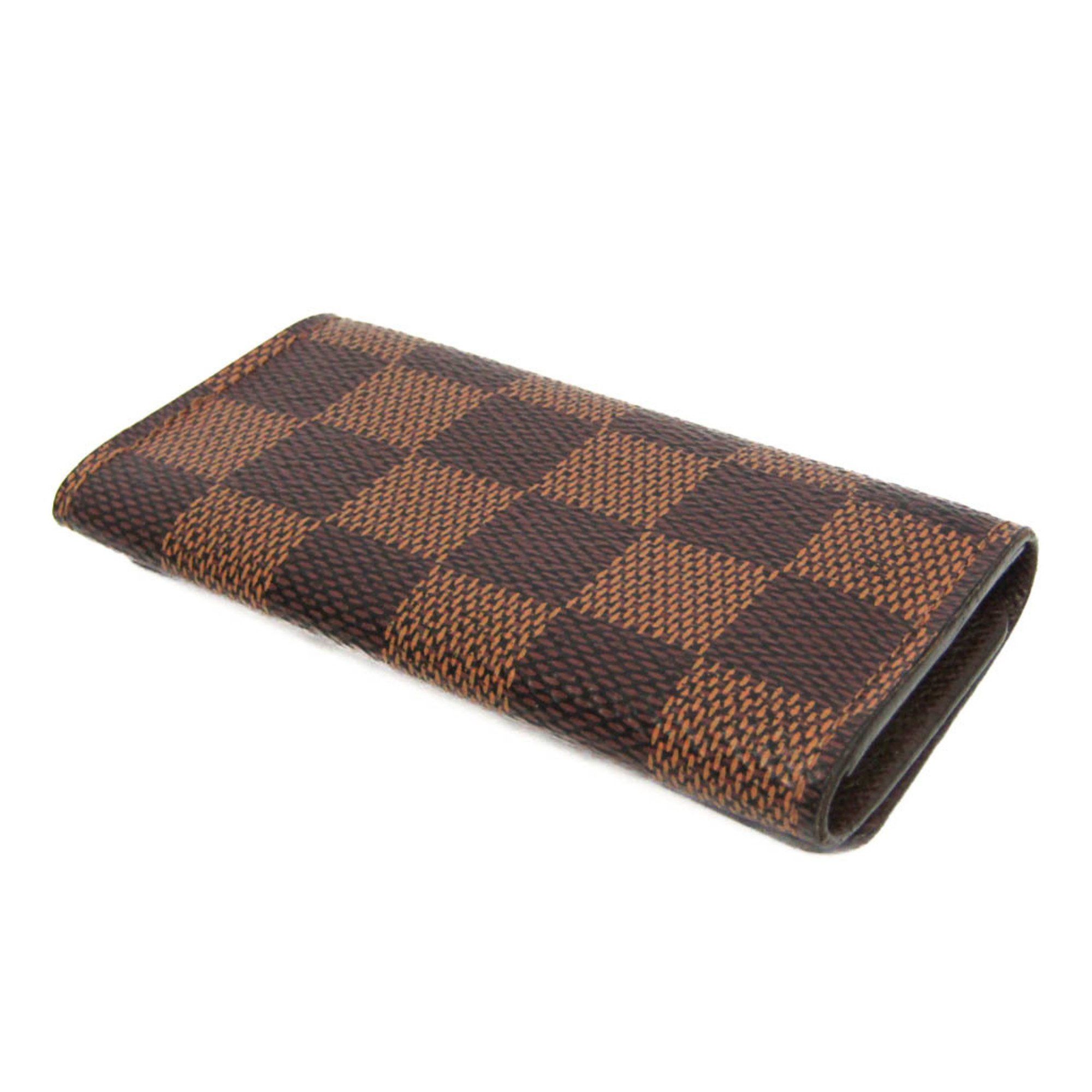 Louis Vuitton Louis Vuitton Damier 4 Key Holder N62631 Men,Women Damier Canvas Key Case Brown Size ONE SIZE - 2 Thumbnail