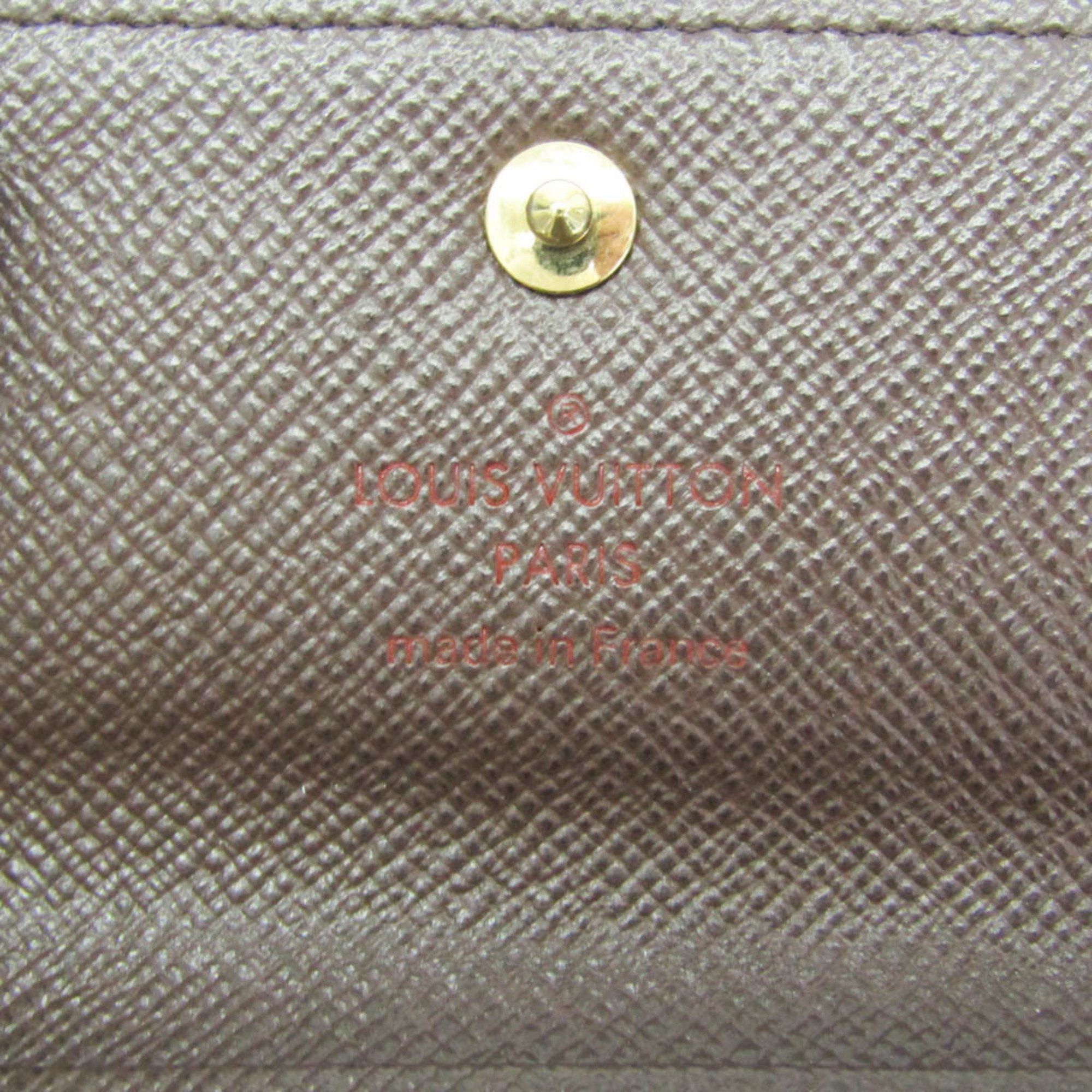 Louis Vuitton Louis Vuitton Damier 4 Key Holder N62631 Men,Women Damier Canvas Key Case Brown Size ONE SIZE - 11 Thumbnail