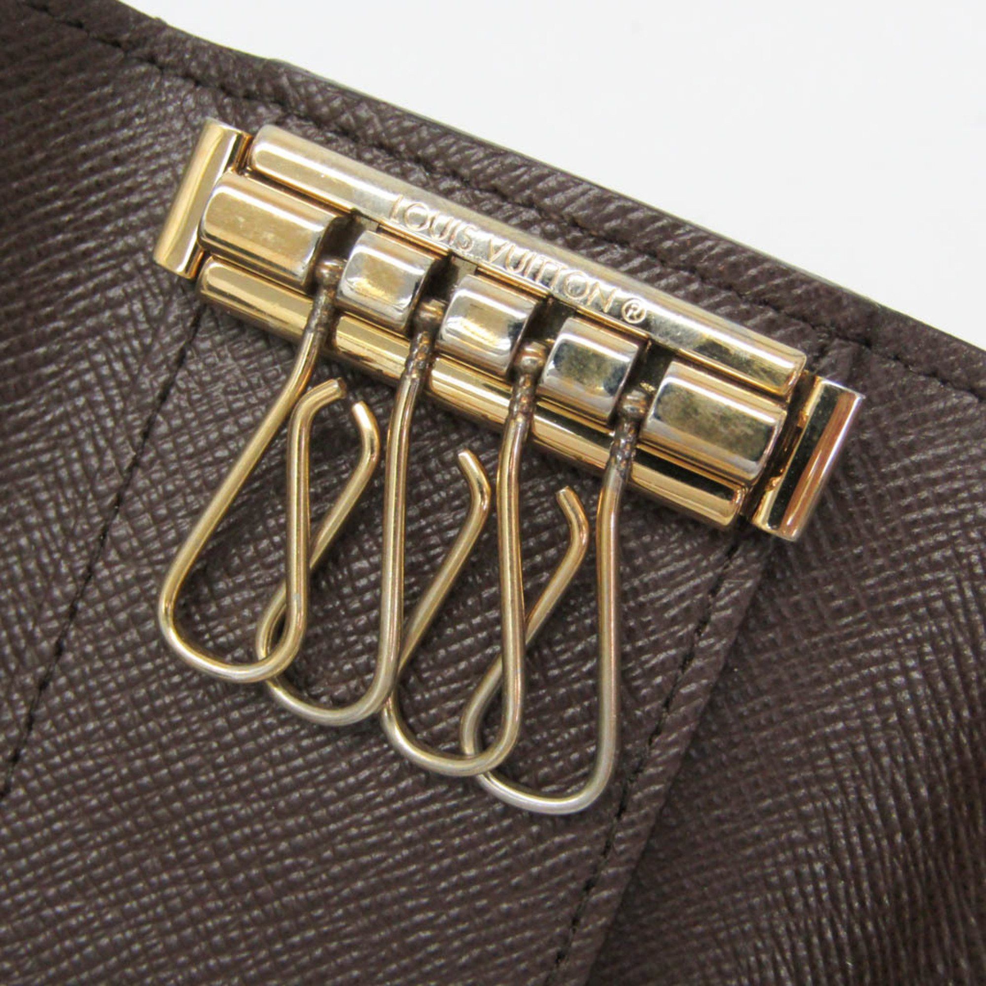Louis Vuitton Louis Vuitton Damier 4 Key Holder N62631 Men,Women Damier Canvas Key Case Brown Size ONE SIZE - 10 Thumbnail