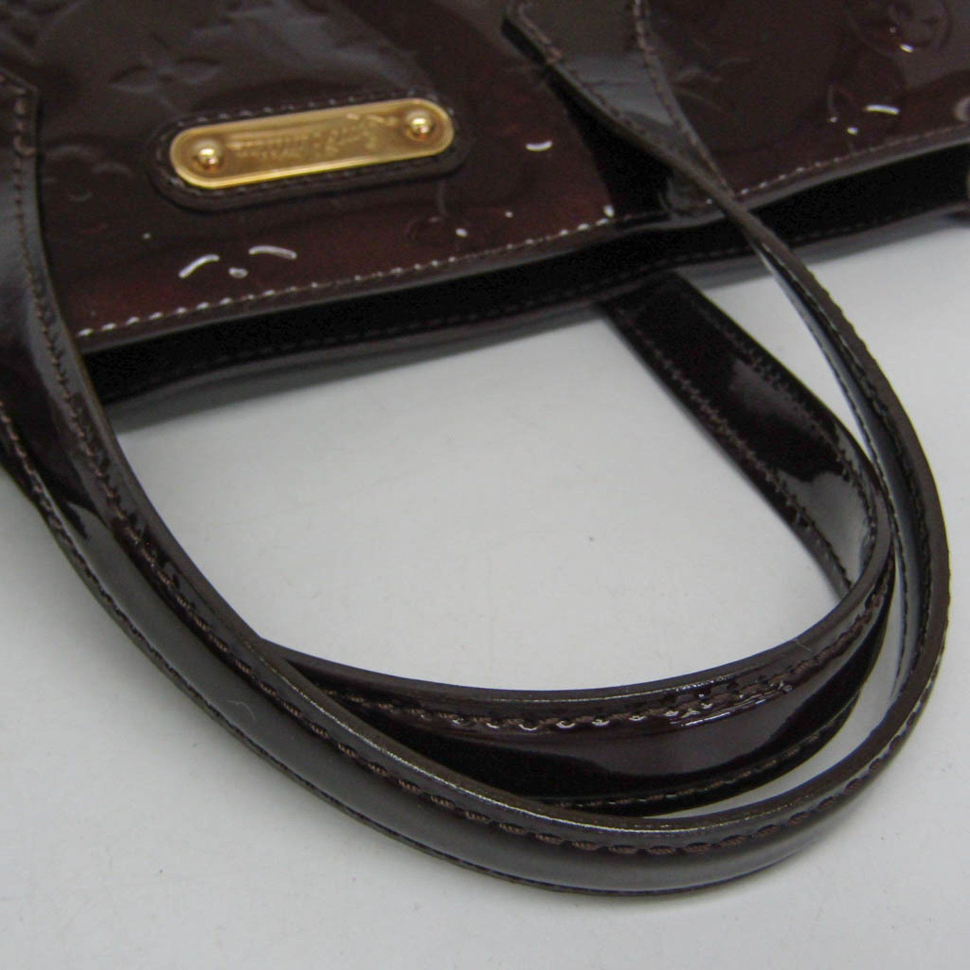 Louis Vuitton Louis Vuitton Monogram Vernis Wilshire PM M93641 Women's Handbag Amarante Size ONE SIZE - 9 Thumbnail