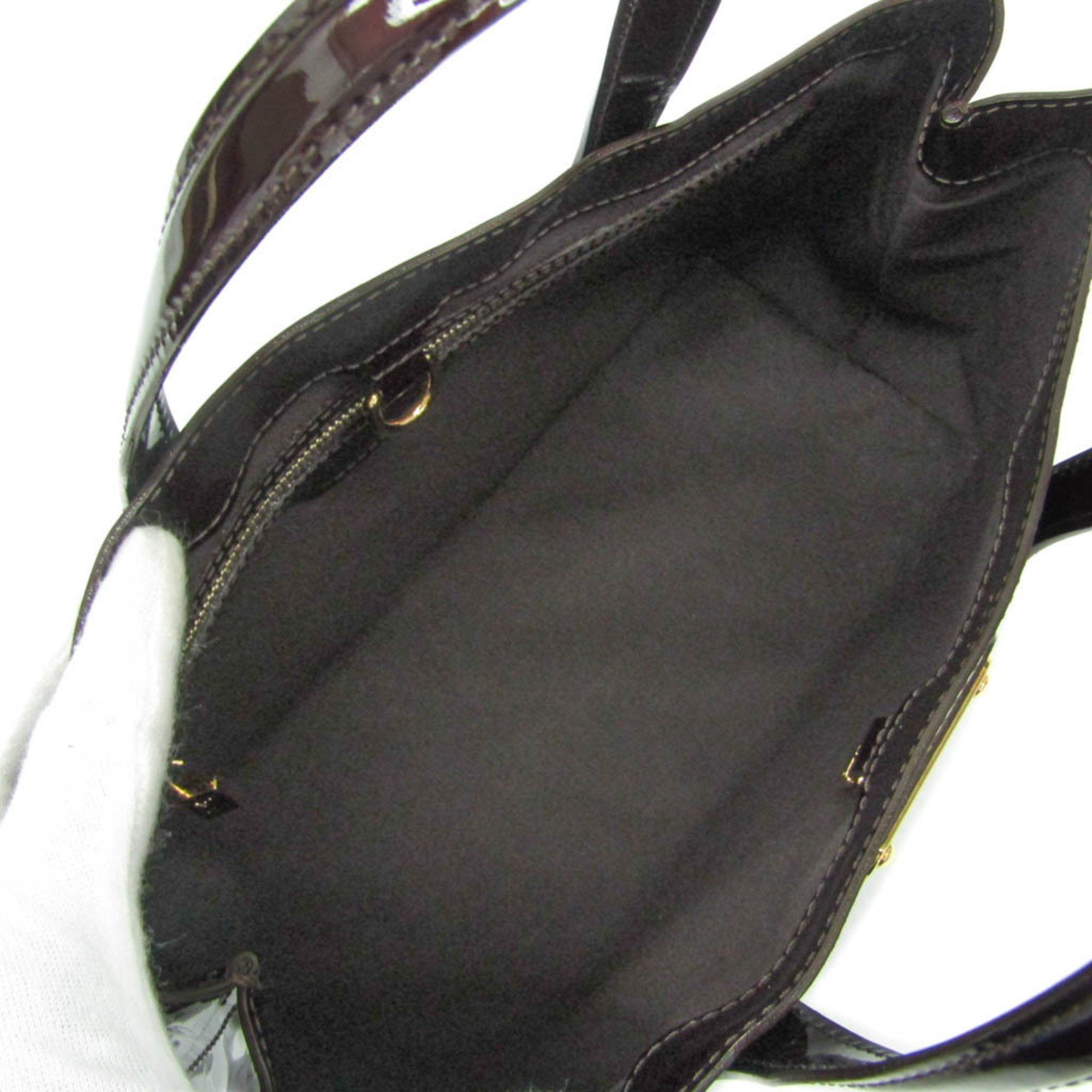 Louis Vuitton Louis Vuitton Monogram Vernis Wilshire PM M93641 Women's Handbag Amarante Size ONE SIZE - 3 Thumbnail