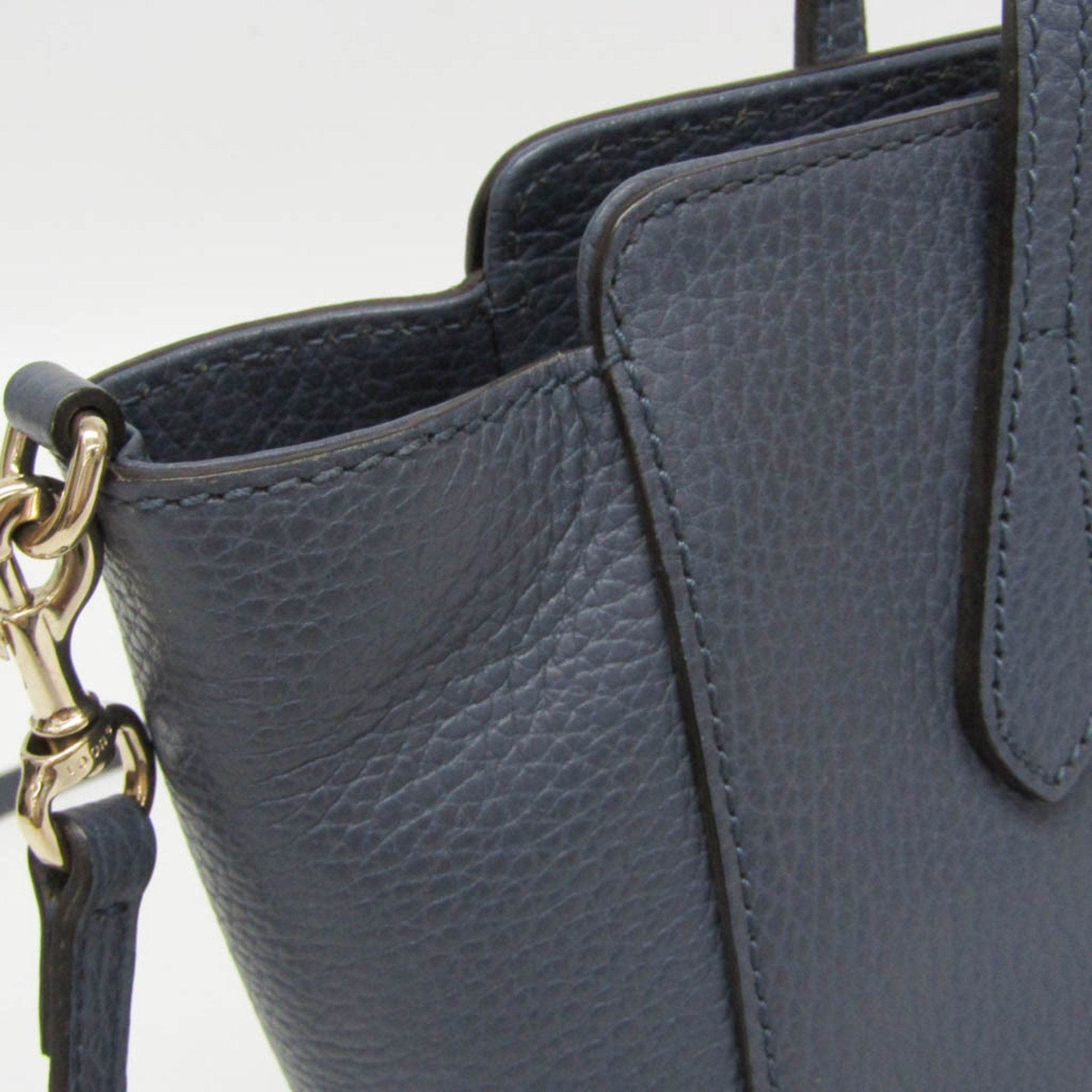 Gucci Gucci Swing 368827 Women's Leather Handbag,Shoulder Bag Blue Size ONE SIZE - 9 Thumbnail