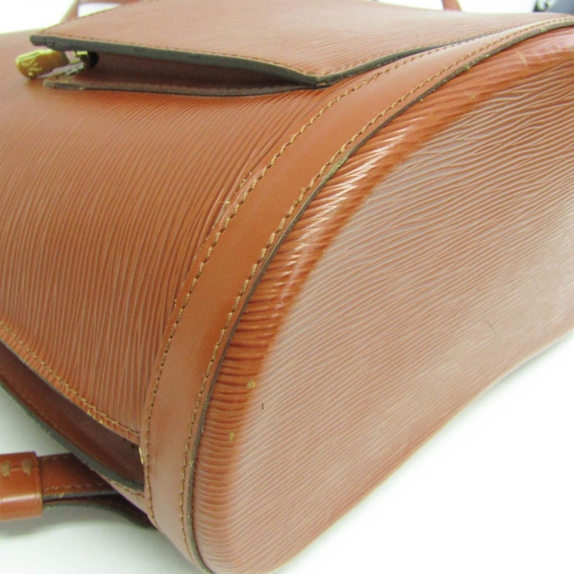 Louis Vuitton Louis Vuitton Epi Gobelin M52293 Women's Backpack Kenyan Brown Size ONE SIZE - 8 Thumbnail