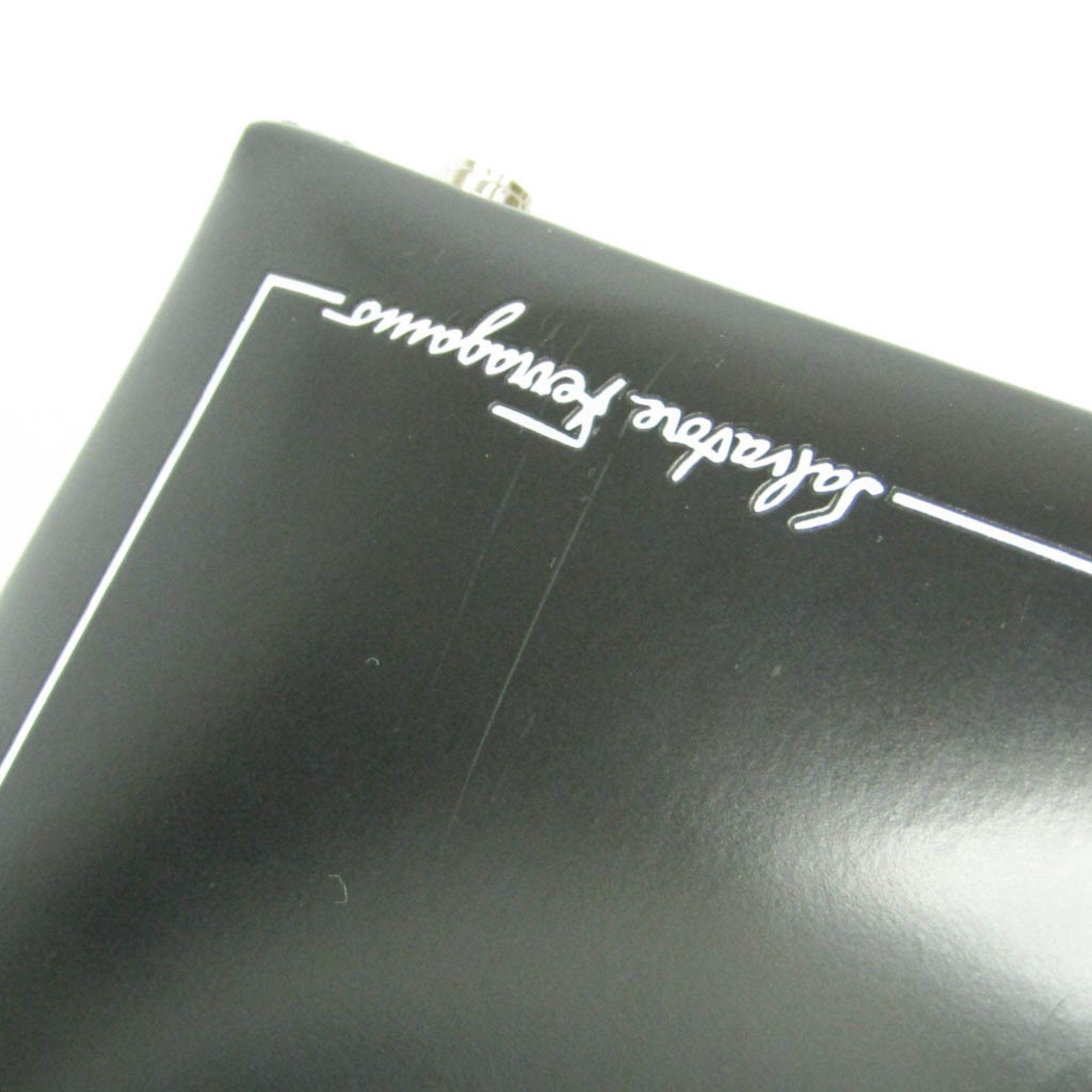 Salvatore Ferragamo Salvatore Ferragamo DJ-21 8210 Women's Patent Leather Handbag Black Size ONE SIZE - 10 Thumbnail