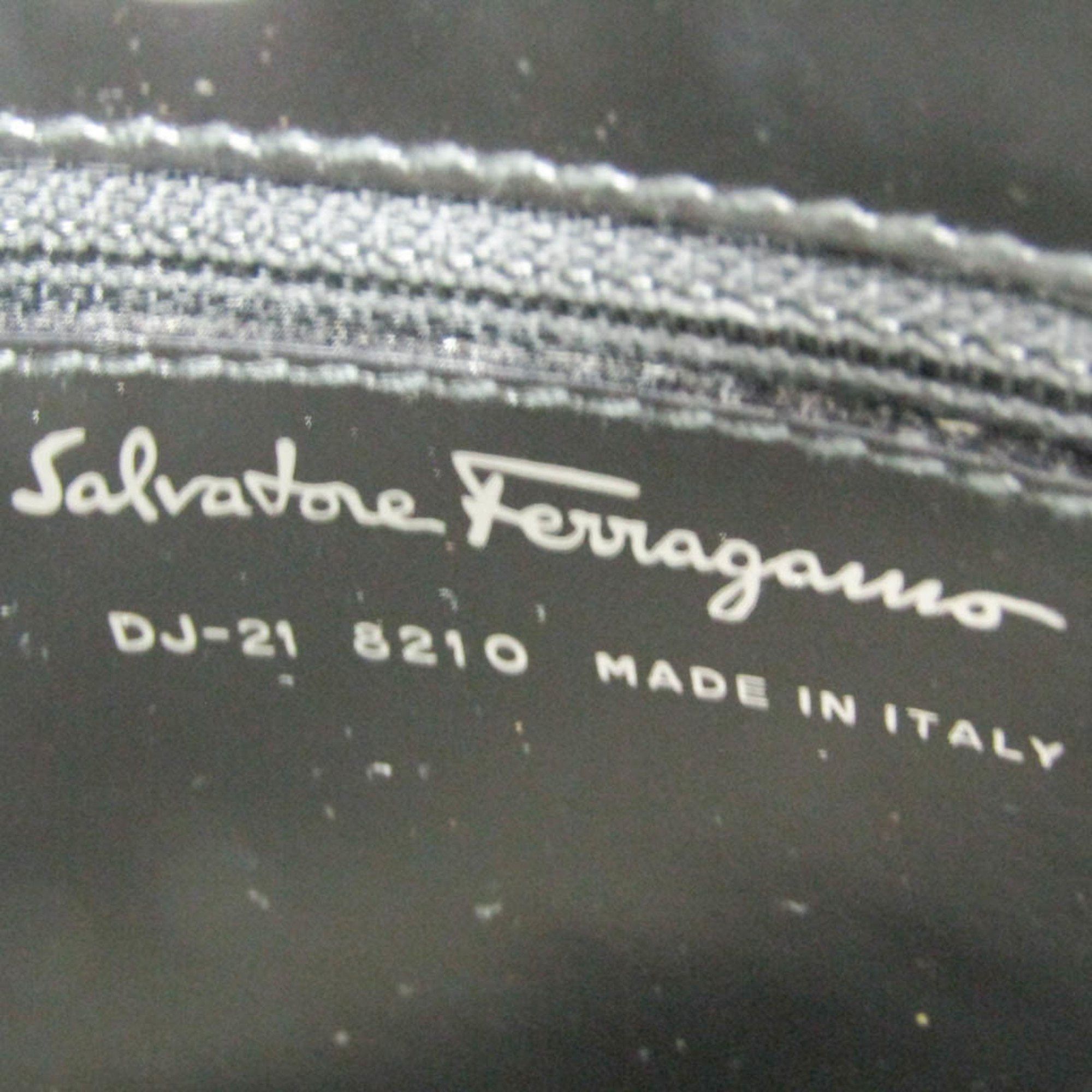 Salvatore Ferragamo Salvatore Ferragamo DJ-21 8210 Women's Patent Leather Handbag Black Size ONE SIZE - 15 Thumbnail
