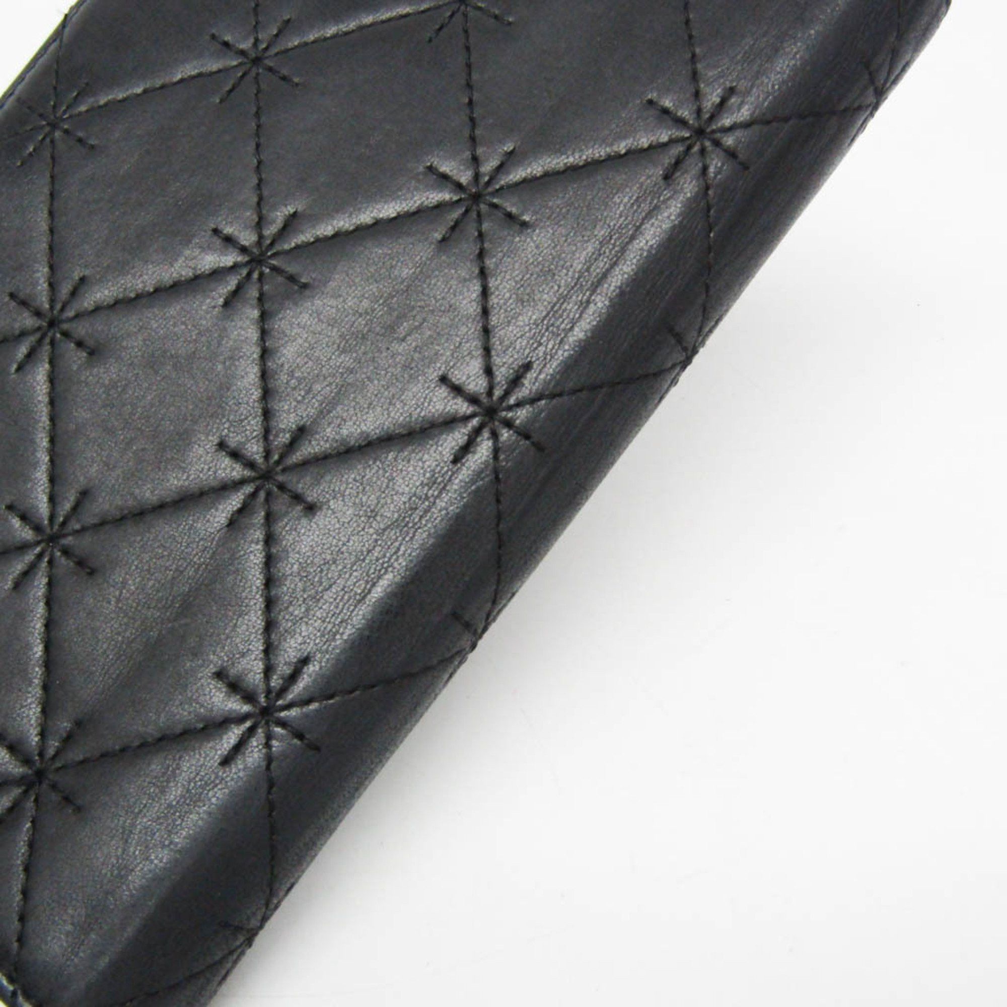 Chanel Chanel Coco Mark Women's Lambskin Long Wallet (bi-fold) Black Size ONE SIZE - 13 Thumbnail