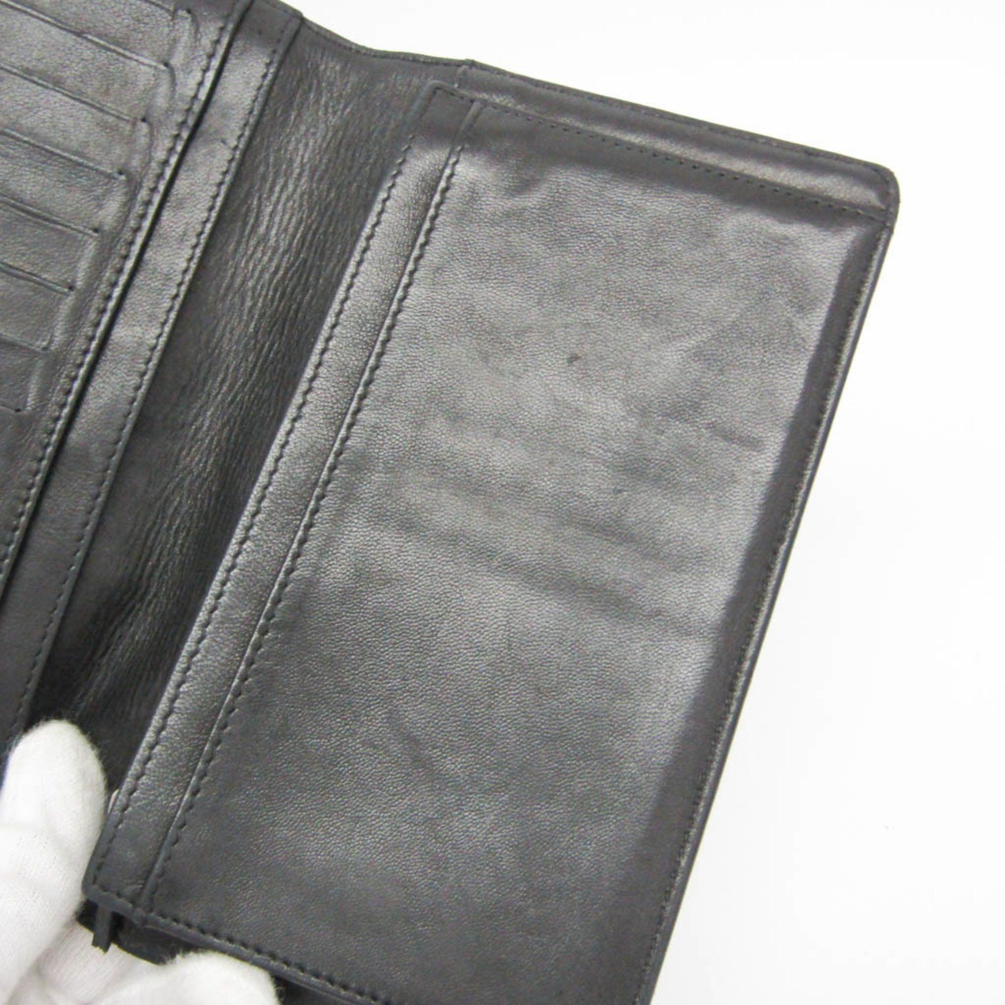Chanel Chanel Coco Mark Women's Lambskin Long Wallet (bi-fold) Black Size ONE SIZE - 15 Thumbnail