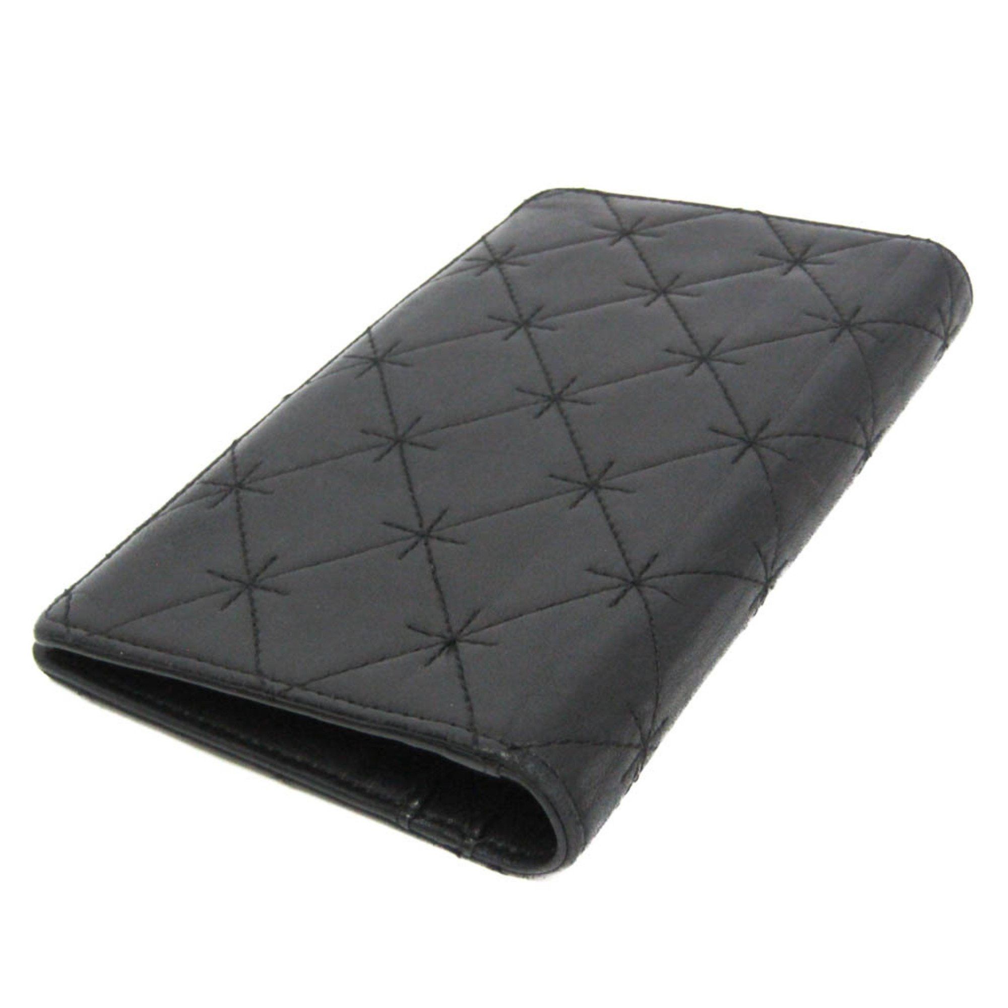 Chanel Chanel Coco Mark Women's Lambskin Long Wallet (bi-fold) Black Size ONE SIZE - 3 Thumbnail
