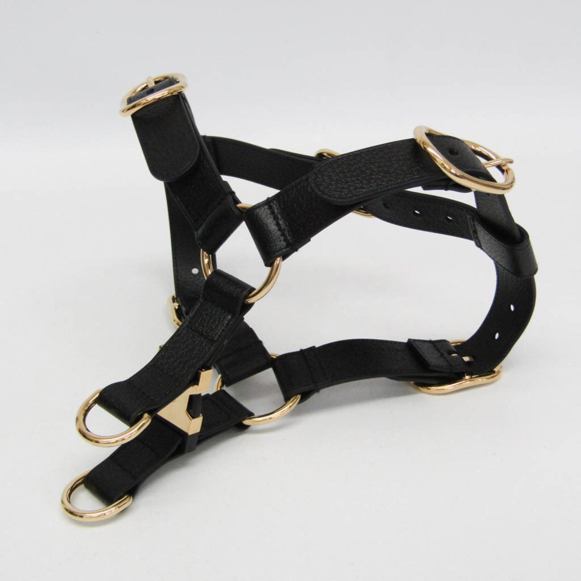 Gucci Gucci Interlocking G Pet Harness Large Size 695253 Dog Harness Leather Black Size ONE SIZE - 6 Thumbnail