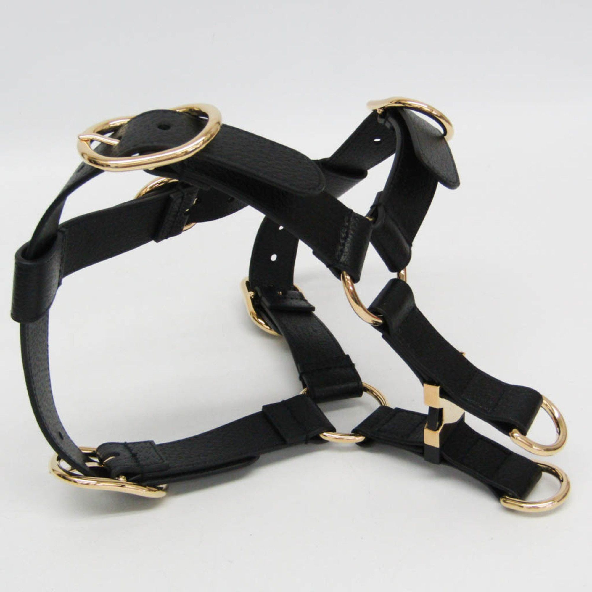 Gucci Gucci Interlocking G Pet Harness Large Size 695253 Dog Harness Leather Black Size ONE SIZE - 5 Thumbnail
