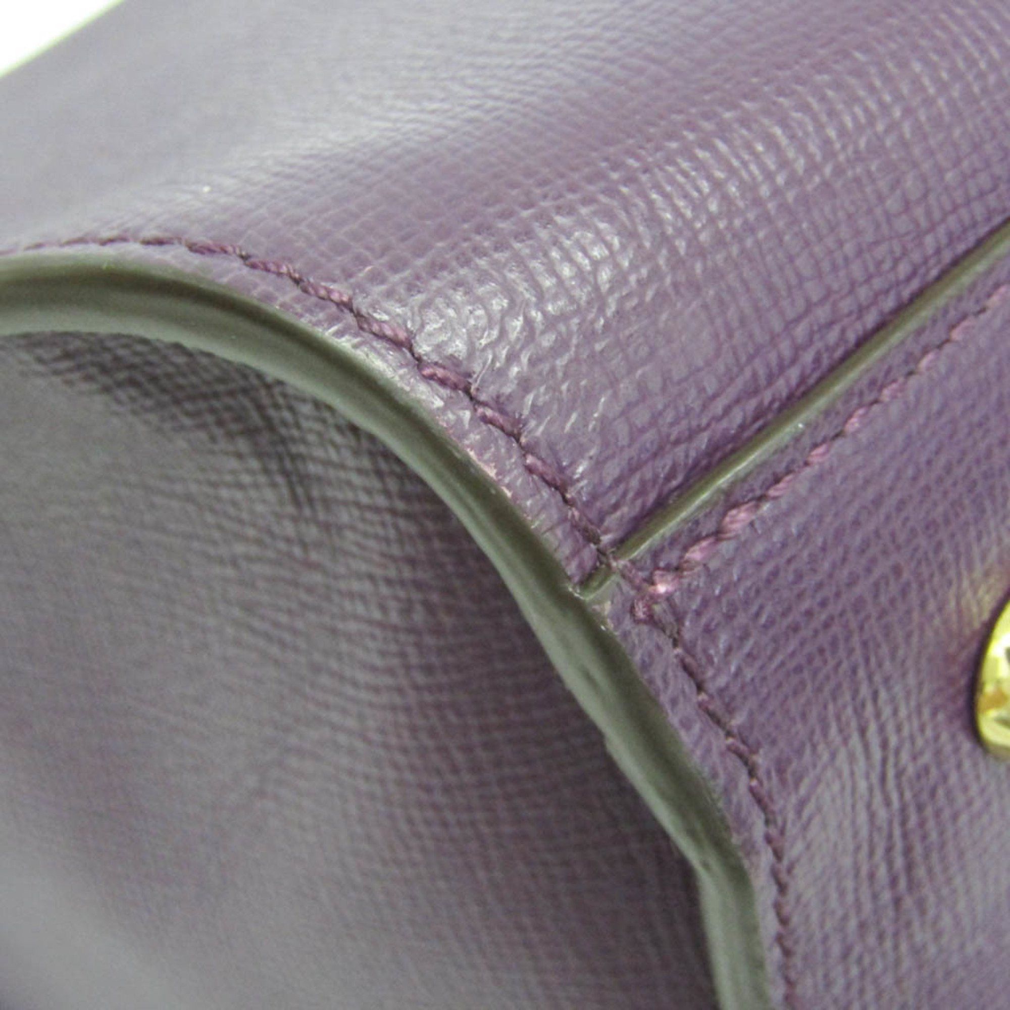 Longchamp Longchamp Le Pliage Heritage 1207813645 Women's Leather Shoulder Bag,Tote Bag Purple Size ONE SIZE - 5 Thumbnail