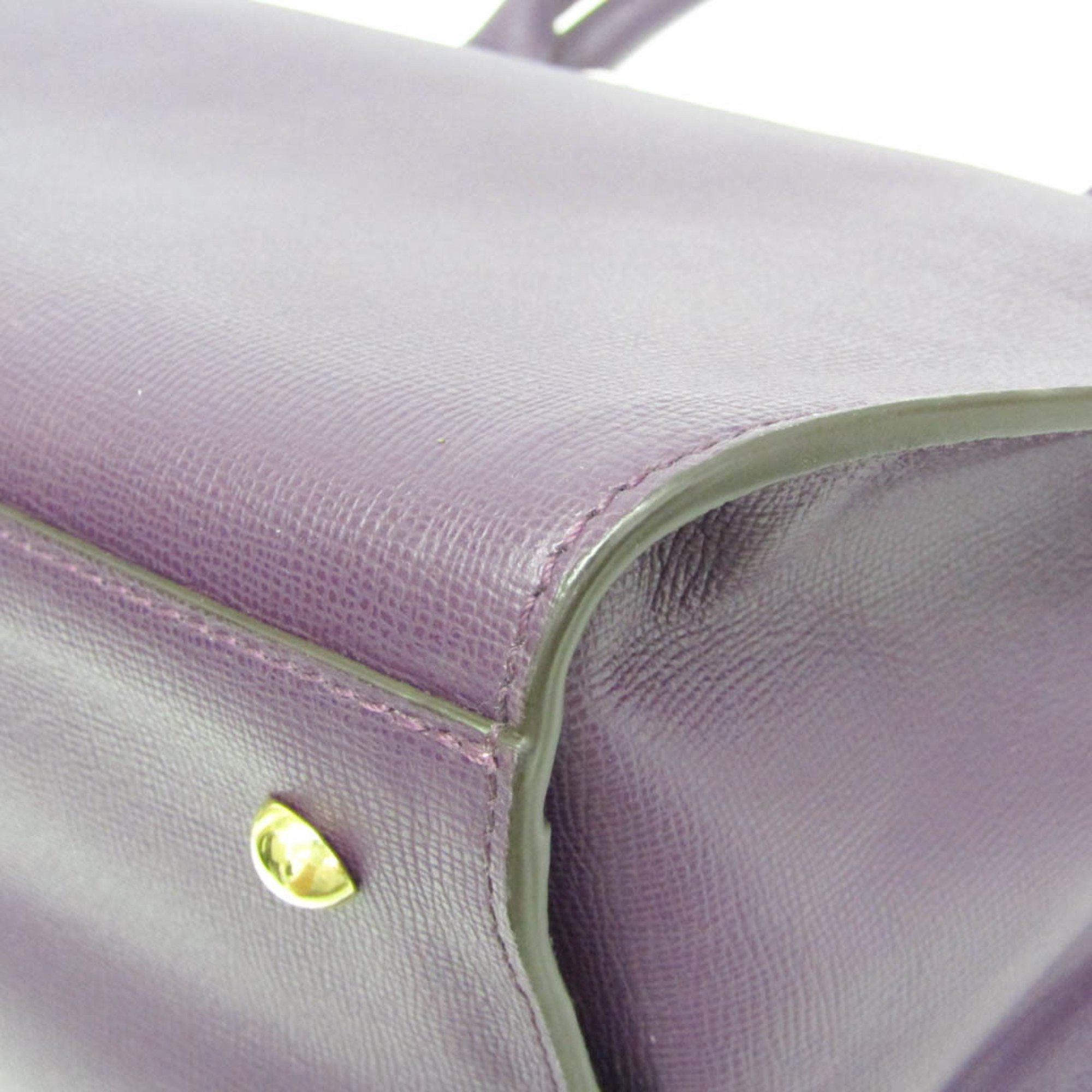 Longchamp Longchamp Le Pliage Heritage 1207813645 Women's Leather Shoulder Bag,Tote Bag Purple Size ONE SIZE - 4 Thumbnail