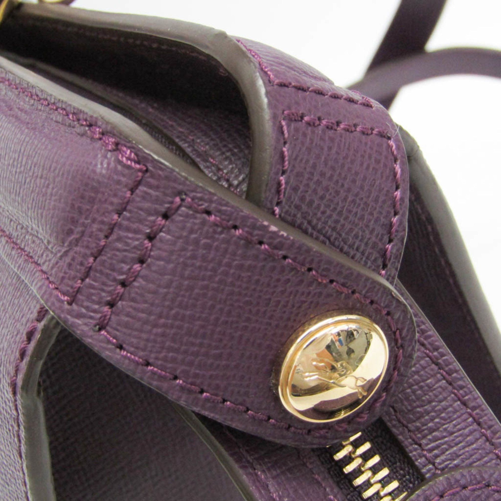 Longchamp Longchamp Le Pliage Heritage 1207813645 Women's Leather Shoulder Bag,Tote Bag Purple Size ONE SIZE - 8 Thumbnail