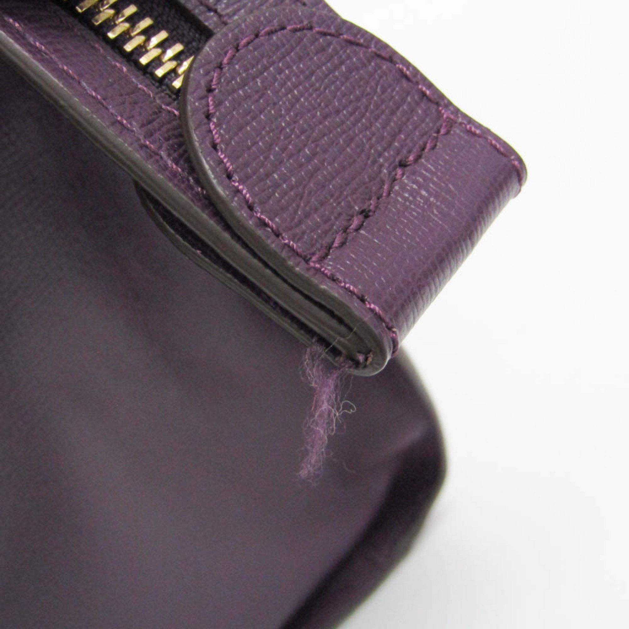 Longchamp Longchamp Le Pliage Heritage 1207813645 Women's Leather Shoulder Bag,Tote Bag Purple Size ONE SIZE - 12 Thumbnail